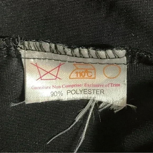 Vintage 90s Black Velvet Tank Top with Glitter Silver Paisley Pattern Whimsigoth - Picture 6 of 6